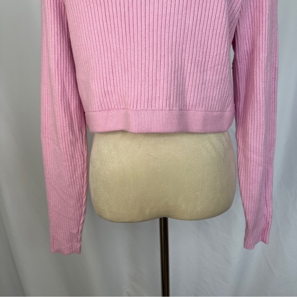 Wild Fable Sweater Junior Size XXL Cropped Pullover Turtleneck Long Sleeve‎ Pink - Picture 7 of 11